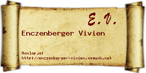 Enczenberger Vivien névjegykártya
